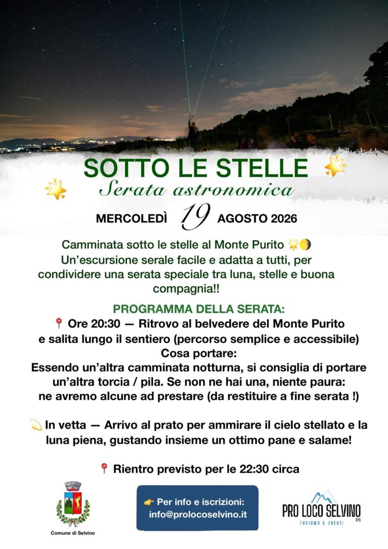 Camminata sotto le stelle