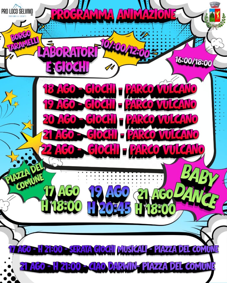 Animazione Mawow – settimana dal 17/08 al 22/08